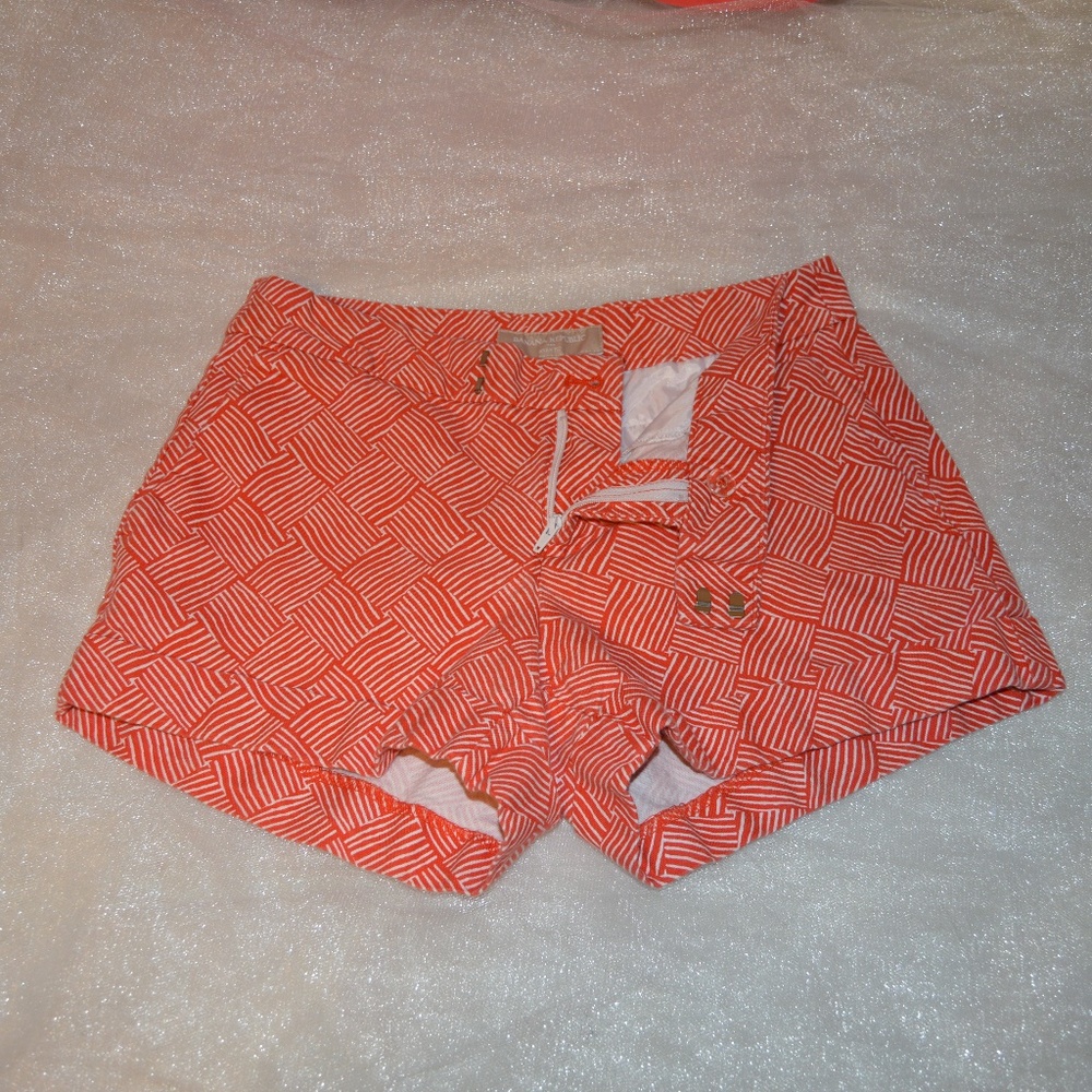 Banana Republic Ryan Fit Shorts  Red White Striped